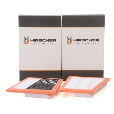 2x HIRSCHER Luftfilter für MERCEDES W203 W204 W211 W463 X164 X204 W221 OM642