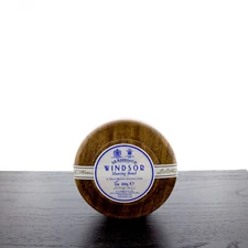 D.R. Harris Windsor Shaving Soap in Mahogany Stained Wood Bowl