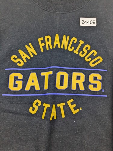 Felpa sportiva San Francisco State uomo piccola nera Gators MV zona baia - Foto 2 di 4