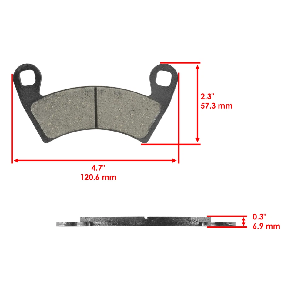 Disco de freno con pastillas y perno para Polaris RZR 4 900 2018 / RZR S4 1000 CV 2019-2021 Foto 3 de 4