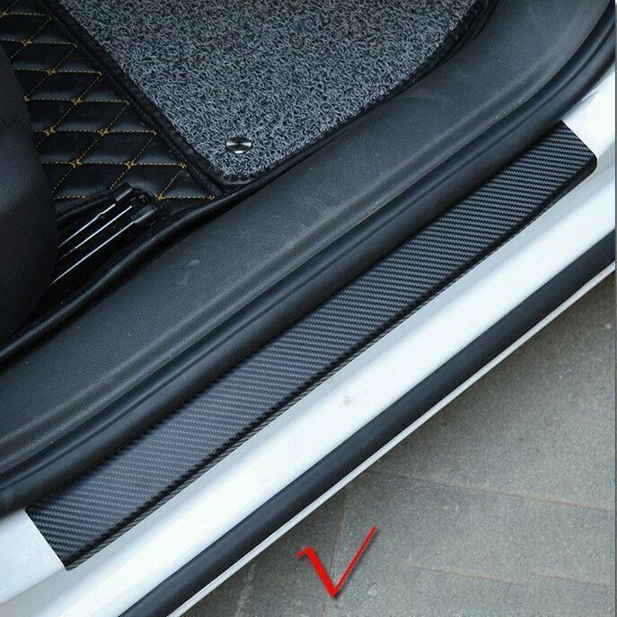 For Honda 3D Carbon Fiber Door Plate Sill Scuff Cover Anti Scratch