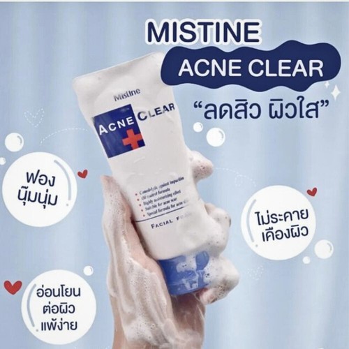 Facial Foam Face Wash Mistine Acne Scar Clear Oil Blemish Control