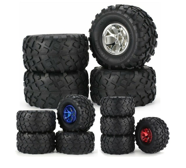 1/10 Rc Monster Truck Wheels & Tires Set for Arrma Granite Fazon