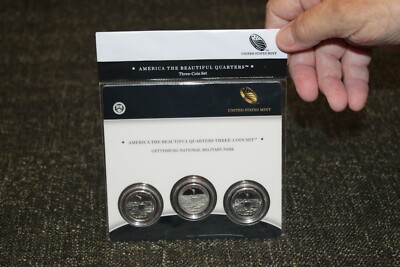 2011 Gettysburg National Park  ATB (3) three-coin set US Mint sealed