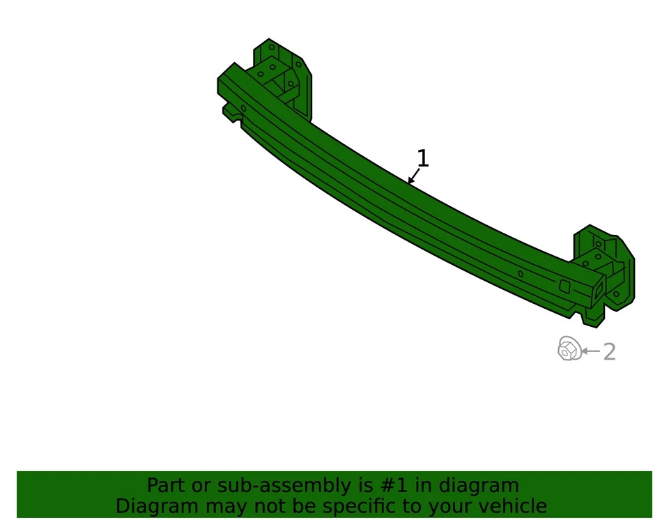 31656936 Rear Bumper Rail Bar For VOLVO V60 S60 V60 Cross Country 2023 - Image 4 of 4