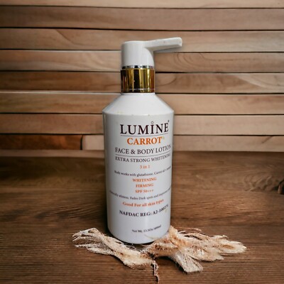 Original Lumine Carrot Face & Body Whitening Firming Lotion 400ml Spf 50++