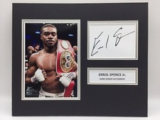 RARE Errol Spencer Jr Boxing Signed Photo Display + COA + PROOF AUTOGRAPH