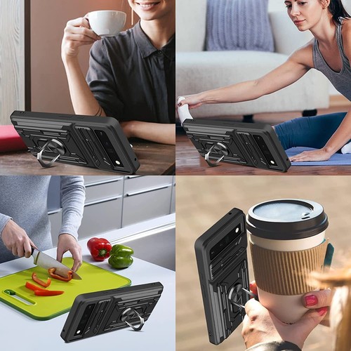 VUNAKE for Google Pixel 6 Case with Card Holder - Zdjęcie 2 z 7