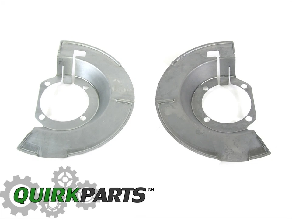 03-08 Dodge Ram 2500 3500 protectores antipolvo de freno delantero derecho e izquierdo OEM MOPAR Foto 4 de 4