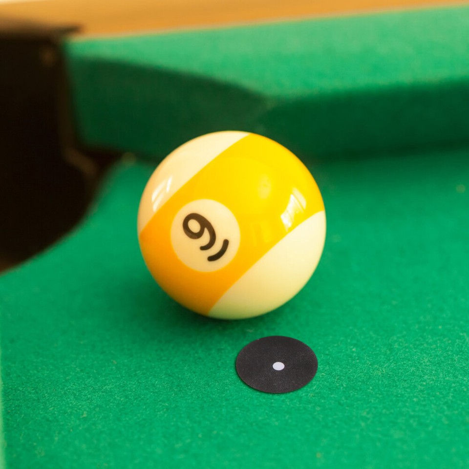 2 Sheets Billiard Stickers Billiards Black Spots Pool Table Markers ...
