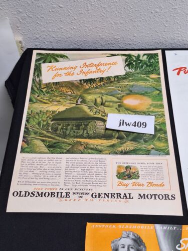 9 Vintage 1944 OLDSMOBILE ADS Original Print Ad Literature - Picture 2 of 10