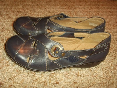 Clarks 26069123 Navy Leather Mary Jane Comfort Shoe Womens Size 6.5M | eBay