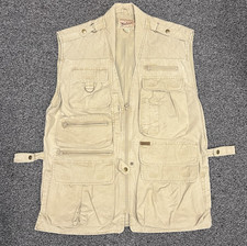 Woolrich Vest Khaki Utility Fly Fishing Photography Hunting Sportsman Mens Large