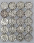 Roll of 90% Silver Walking Liberty Half Dollars All Dates Legible $10 Face Value