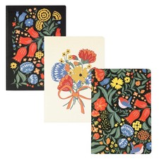 Steel Mill  Co Cute Stitch Journal Pack, 3-Count Lined Wanderlust Black