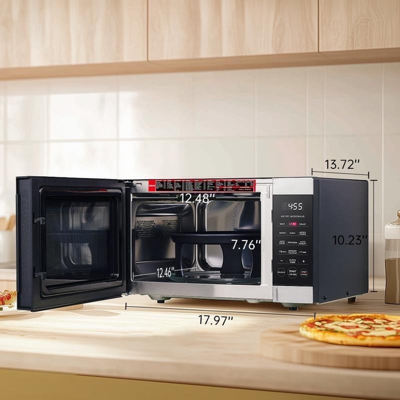 3-in-1 Air Fryer Microwave Convection Oven 900W Countertop Culinary Versatility