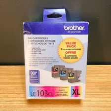 Brother OEM Genuine LC103CL XL Ink Cartridges High Yield Value 3 Pack Exp 2018