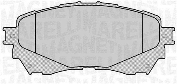Bremsbelagsatz Scheibenbremse Magneti Marelli 363916060677 FüR Mazda GL GJ GJ2-image