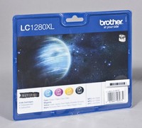 Brother Original LC-1280XL Druckerpatronen 4Er Multipack Bk/C/M/Y
