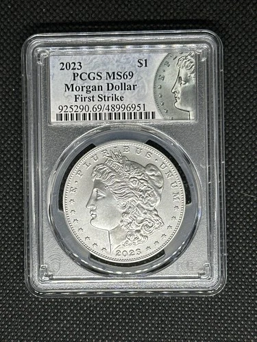 2023 PCGS MS69 Morgan Silver Dollar First Strike • Beautiful Certified Coin