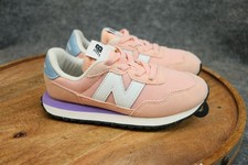 New Balance 237 Bungee Toddler Size 13 M Light Pink Blue Suede Shoes IH237VPB