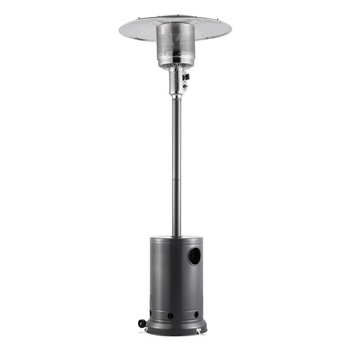 Propane Patio Heater 50000BTU Tall Hammered w/Wheels Outdoor Silver Gray - Picture 12 of 12