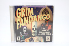 PC CD Grim Fandango Game 2-CD Jewel Set 1998 LucasArts Complete CIB Excellent