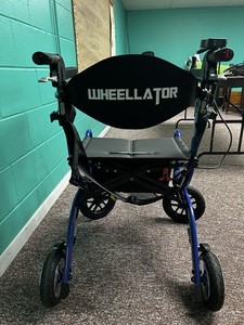 HYBRID Wheellator Foldable 3 In 1 Motorized Walker Wheelchair  travel ANTI-FALL 