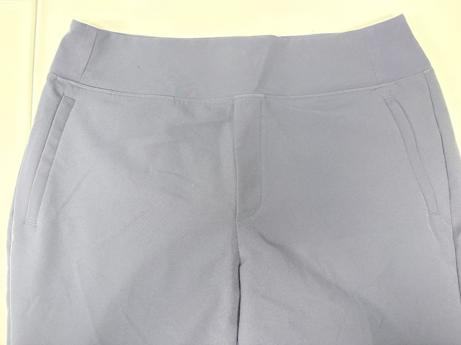 Athleta Women's Gray Flat Front Solid Pants Size … - image 2