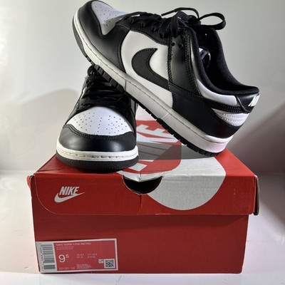 Nike Dunk Low Retro Men s White Black Panda DD1391-100 Sz 9.5