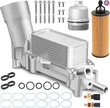 926-959 Upgraded Full Aluminum Engine Oil Filter Housing with Oil Cooler