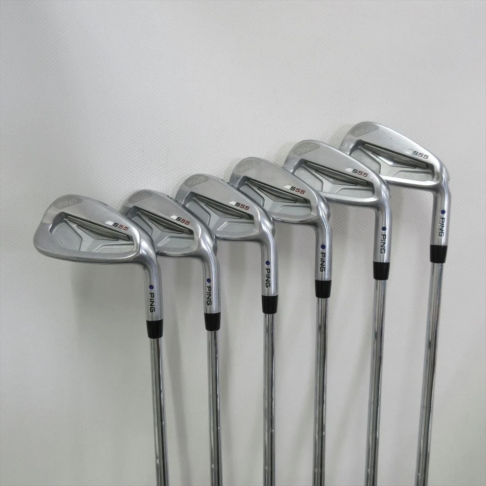 Juego de Hierro Ping PING S55 Rígido CFS Acero 6 Piezas Punto Color Granate Foto 3 de 4