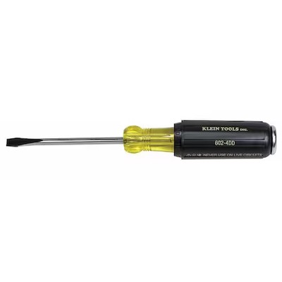 Klein Tools 602-4Dd Demolition Slotted Screwdriver 1/4 In Round