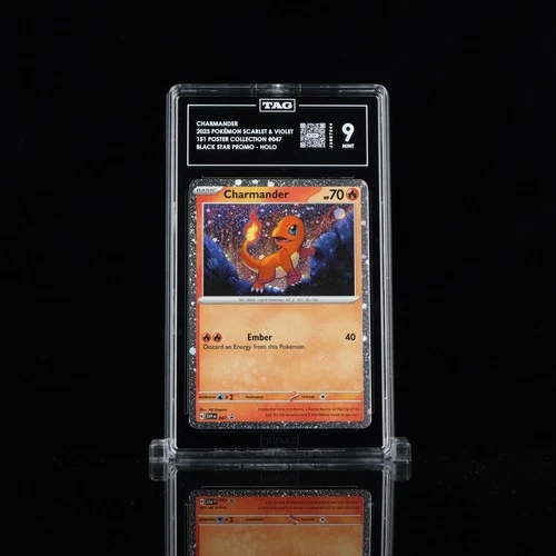 Charmander - (Cosmos Holo) 047 Scarlet & Violet Promo Cards Holo Graded TAG 9