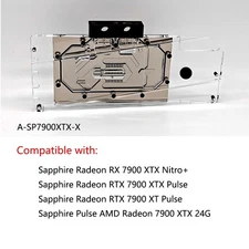 Granzon GPU Water Block For Sapphire Radeon RX 7900 XTX Nitro +