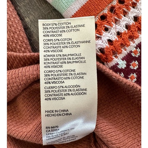 Top termico nuovo con etichette Free People We The Free Mikah collo intagliato manica lunga Henley Med - Foto 6 di 12