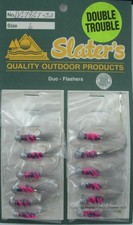 Slater DG79GT-32 Double Trouble Jig 1/32 oz Silver/Grey/Pink Card of 12