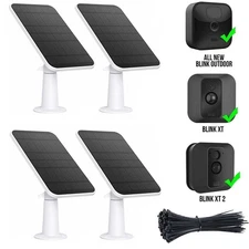 1-2-3-4 PACK Solar Power Panel for Blink Outdoor XT and XT2 Camera Charger