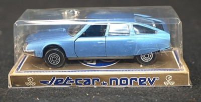 Vintage Norev Jet-Car 1/43 Scale Citroën CX 2200 Metallic Blue Made in France