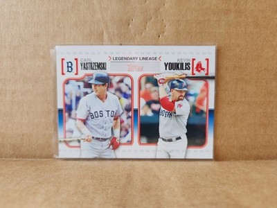 2010 Topps Legendary Lineage Carl Yastrzemski & Kevin Youkilis #LL29 Insert Card
