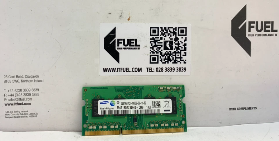 Samsung 2GB DDR3 SD Ram memory module PC3-10600 - M471B5773DH0-CH9 - Image 2 of 3