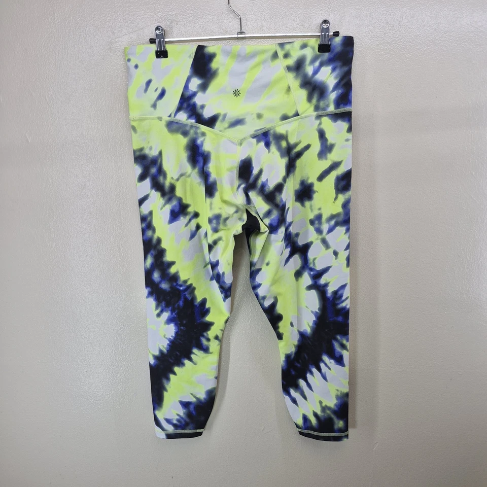 Athleta Elation 7/8 Tight Neon Tie-Dye Women's 1X Leggings - Image 4 of 4