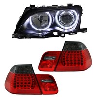 "\"Bundle 4\" Scheinwerfer Angel Eyes + LED RüCkleuchten FüR BMW E46 Limo Bj. 01-05"