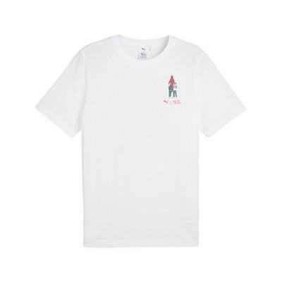 PUMA Squid Game Graphic Crew Neck Short Sleeve T-Shirt Mens White Casual Tops 62