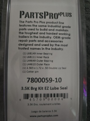 Bearing Kit for #84 Spindle 3.5K Axle - 第 3/3 張圖片