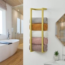 Towel Rack for Rolled Towels, Towel Rack for Bathroom,Wall Mounted Metal Bath...