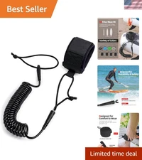 Comfortable 10 ft SUP Leash with Anti-Tangle Design - Perfect for Surfing Waves