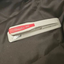 Vintage Swingline 400 Gray & Red Large Metal Stapler