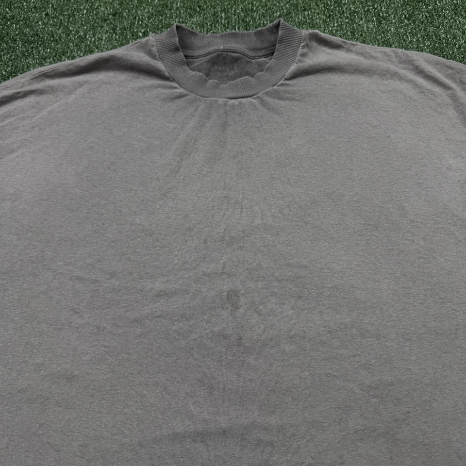 Camiseta All Saints Para Hombre Talla M Gris Manga Corta Cuello Redondo Envejecida De Gran Tamaño Foto 3 de 4