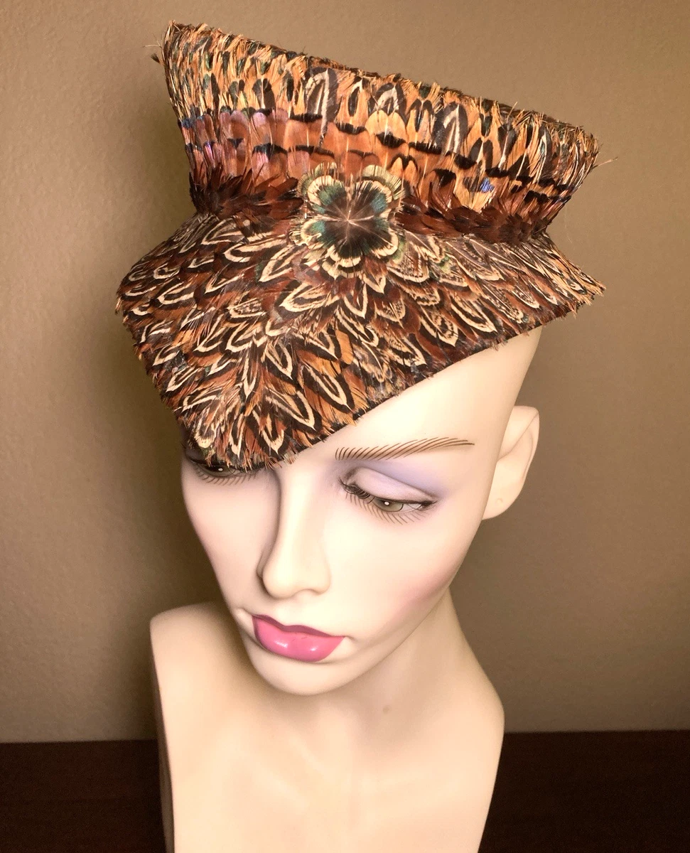 Feather Multi-Color Vintage Hats for Women for sale | eBay display picture 1